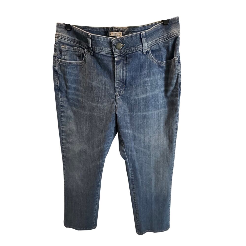 Lee Perfect Fit Mid Rise Straight Leg Flap Pocket Y2K Jeans Women's 16 Medium